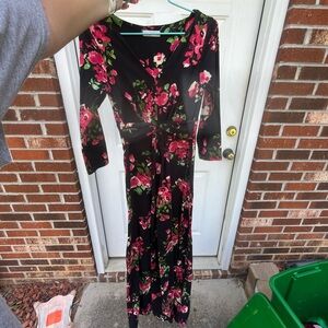floral maxi dress